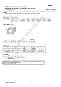 GRM0225C1E1R0CDAEL Datasheet Cover