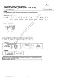 GRM0225C1E1R5CA03L Datasheet Cover