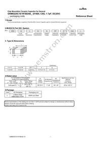 GRM0225C1E1R7BDAEL Datasheet Cover