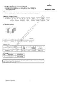 GRM0225C1E1R8CDAEL Datasheet Cover