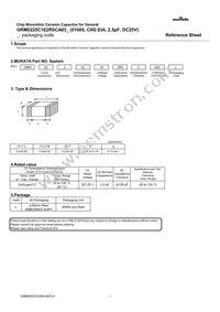 GRM0225C1E2R5CA03L Datasheet Cover