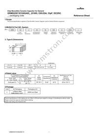 GRM0225C1E330GA02L Datasheet Cover