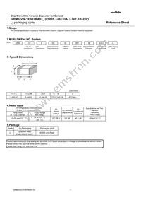 GRM0225C1E3R7BA03L Datasheet Cover