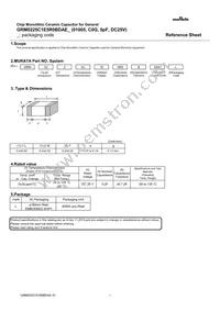 GRM0225C1E5R0BDAEL Datasheet Cover