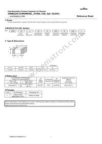 GRM0225C1E5R0WDAEL Datasheet Cover