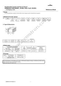 GRM0225C1E5R1BDAEL Datasheet Cover