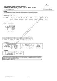 GRM0225C1E5R2WA03L Datasheet Cover