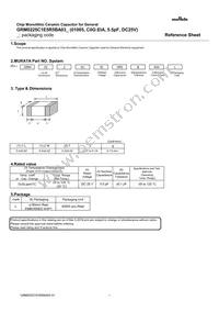 GRM0225C1E5R5BA03L Datasheet Cover