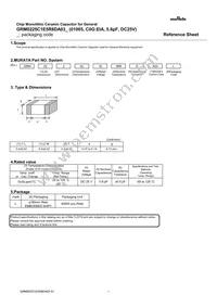 GRM0225C1E5R8DA03L Datasheet Cover