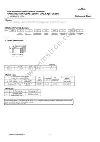 GRM0225C1E6R4DDAEL Datasheet Cover