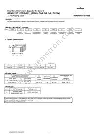 GRM0225C1E7R0DA03L Datasheet Cover