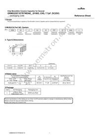 GRM0225C1E7R7WDAEL Datasheet Cover