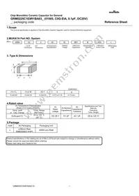 GRM0225C1E9R1BA03L Datasheet Cover