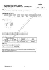 GRM022R60G223KE15L Datasheet Cover
