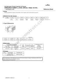 GRM022R61A152ME19L Datasheet Cover