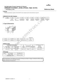 GRM022R71A151MA01L Datasheet Cover