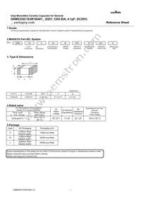 GRM0335C1E4R1BA01D Datasheet Cover