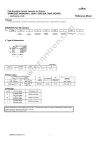 GRM0335C1H390JA01J Datasheet Cover