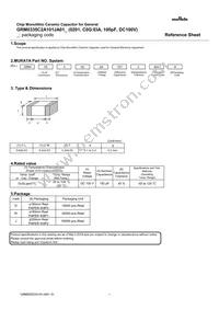 GRM0335C2A101JA01D Datasheet Cover