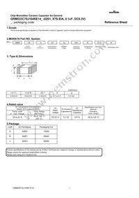 GRM033C70J104KE14E Datasheet Cover