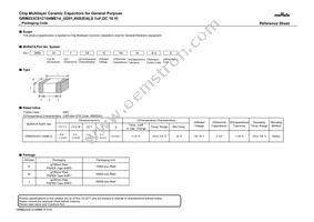 GRM033C81C104ME14D Datasheet Cover