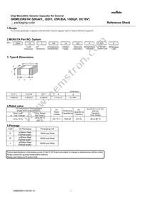 GRM033R61A152KA01E Datasheet Cover