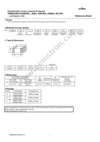 GRM033R61A332KA01E Datasheet Cover