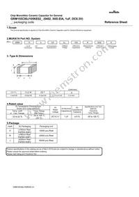 GRM155C80J105KE02D Datasheet Cover