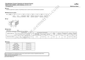 GRM155C80J105ME02J Datasheet Cover