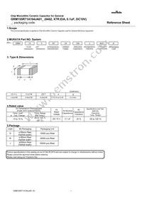 GRM155R71A104JA01D Datasheet Cover