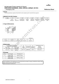 GRM15XR61A223MA86D Datasheet Cover