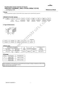 GRM15XR71C682MA86D Datasheet Cover