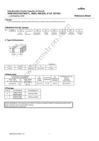 GRM185C81A475KE11D Datasheet Cover