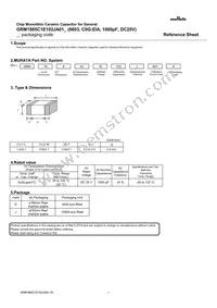 GRM1885C1E102JA01J Datasheet Cover