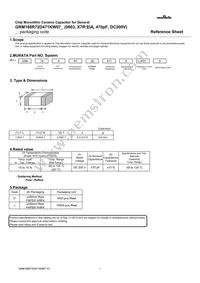 GRM188R72D471KW07D Datasheet Cover