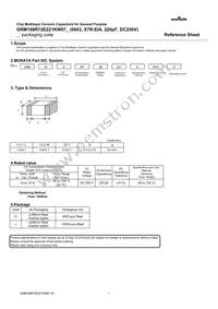 GRM188R72E221KW07D Datasheet Cover