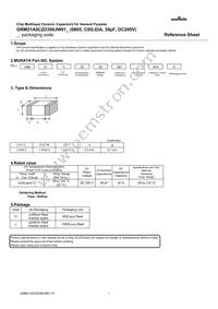 GRM21A5C2D390JW01D Datasheet Cover