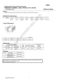 GRM21BR71A475ME51L Datasheet Cover