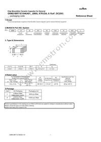 GRM21BR71E154KA01L Datasheet Cover