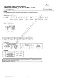 GRM31MC81C685KA12L Datasheet Cover