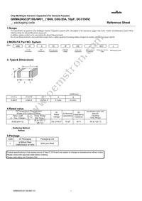 GRM42A5C3F100JW01L Datasheet Cover