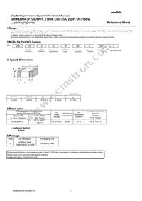 GRM42A5C3F220JW01L Datasheet Cover