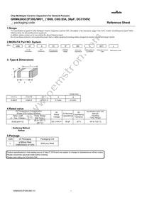 GRM42A5C3F390JW01L Datasheet Cover