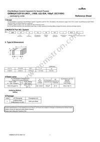 GRM42A7U3F101JW31L Datasheet Cover