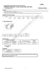 GRM42A7U3F390JW31L Datasheet Cover