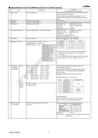 GRMMDXR60J105ME05D Datasheet Page 2