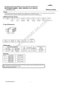 GRT033R60J104ME01D Datasheet Cover