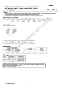 GRT188R61A225ME13D Datasheet Cover