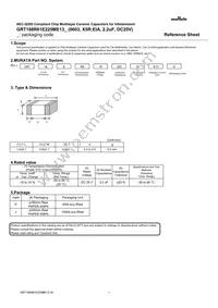 GRT188R61E225ME13D Datasheet Cover