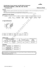 GRT31CC81A106KE01L Datasheet Cover